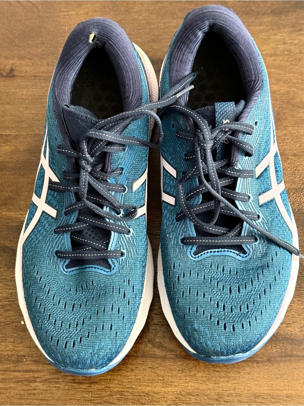 ASICS Teal and Navy Men’s Running Sneakers